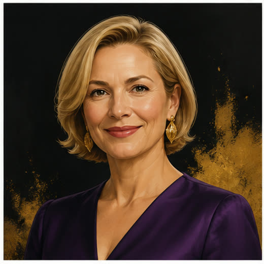 Portrait illustratif fictif pour représenter une intervenante.